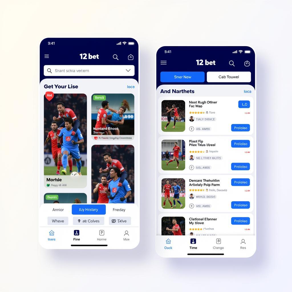 12bet App Interface