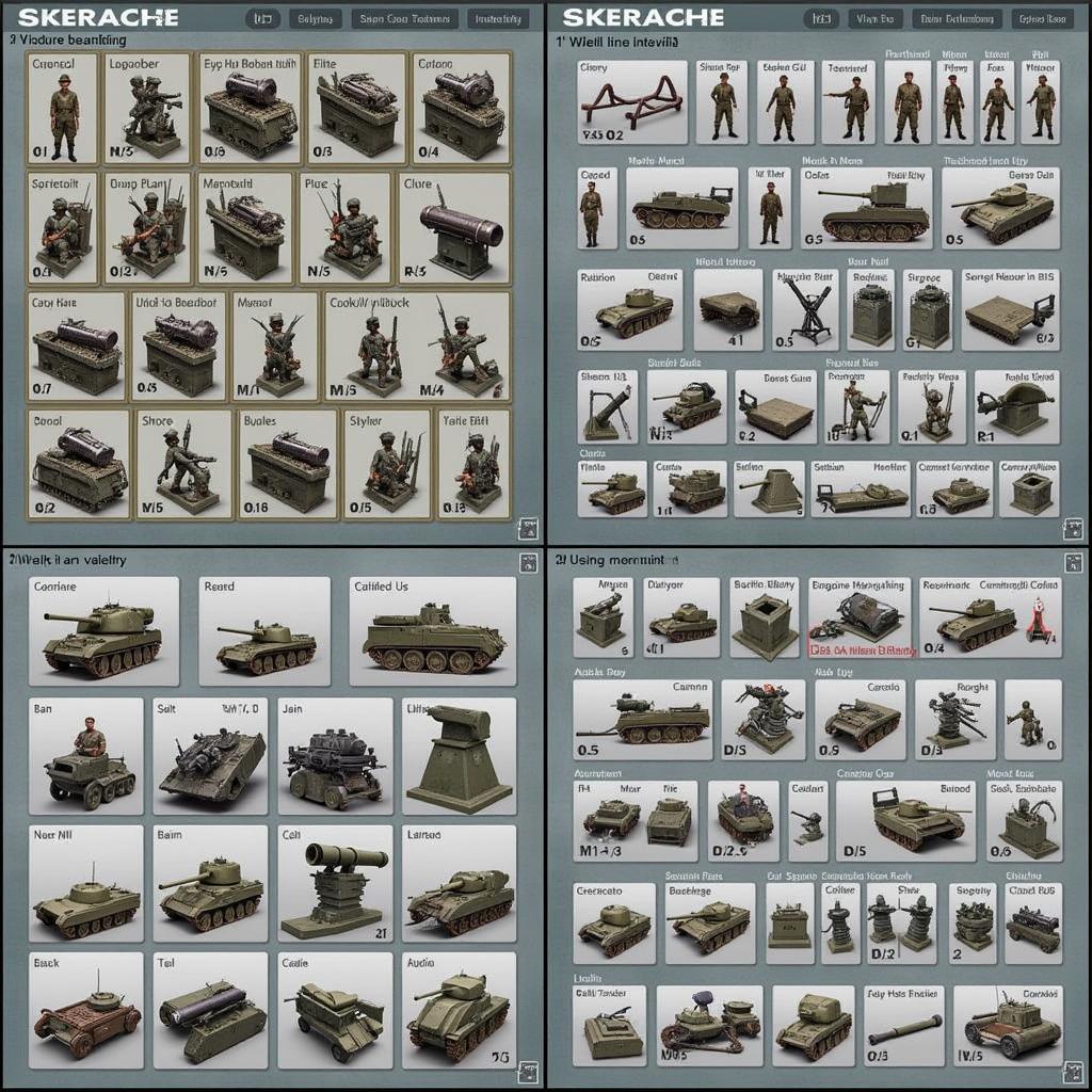 Different units available in 1941 Frozen Front APK, including infantry, tanks, and artillery