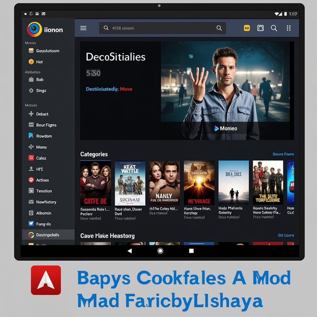 360mobi Cinema APK Mod Interface