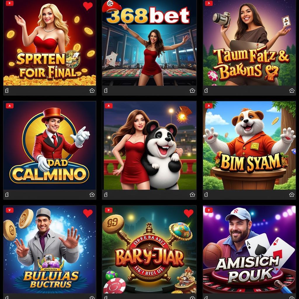 Variety of Games on 368bet Apk 