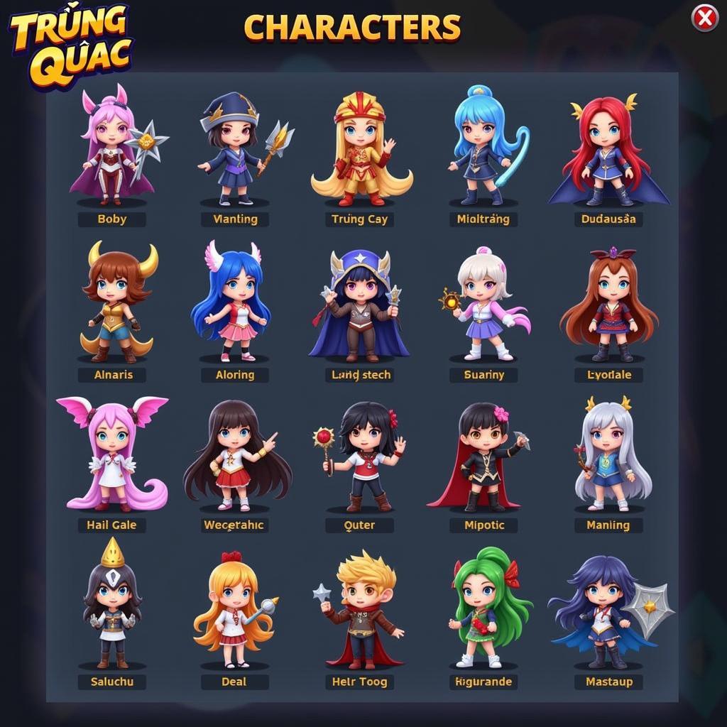 3Q Trung Quốc APK Heroes Lineup