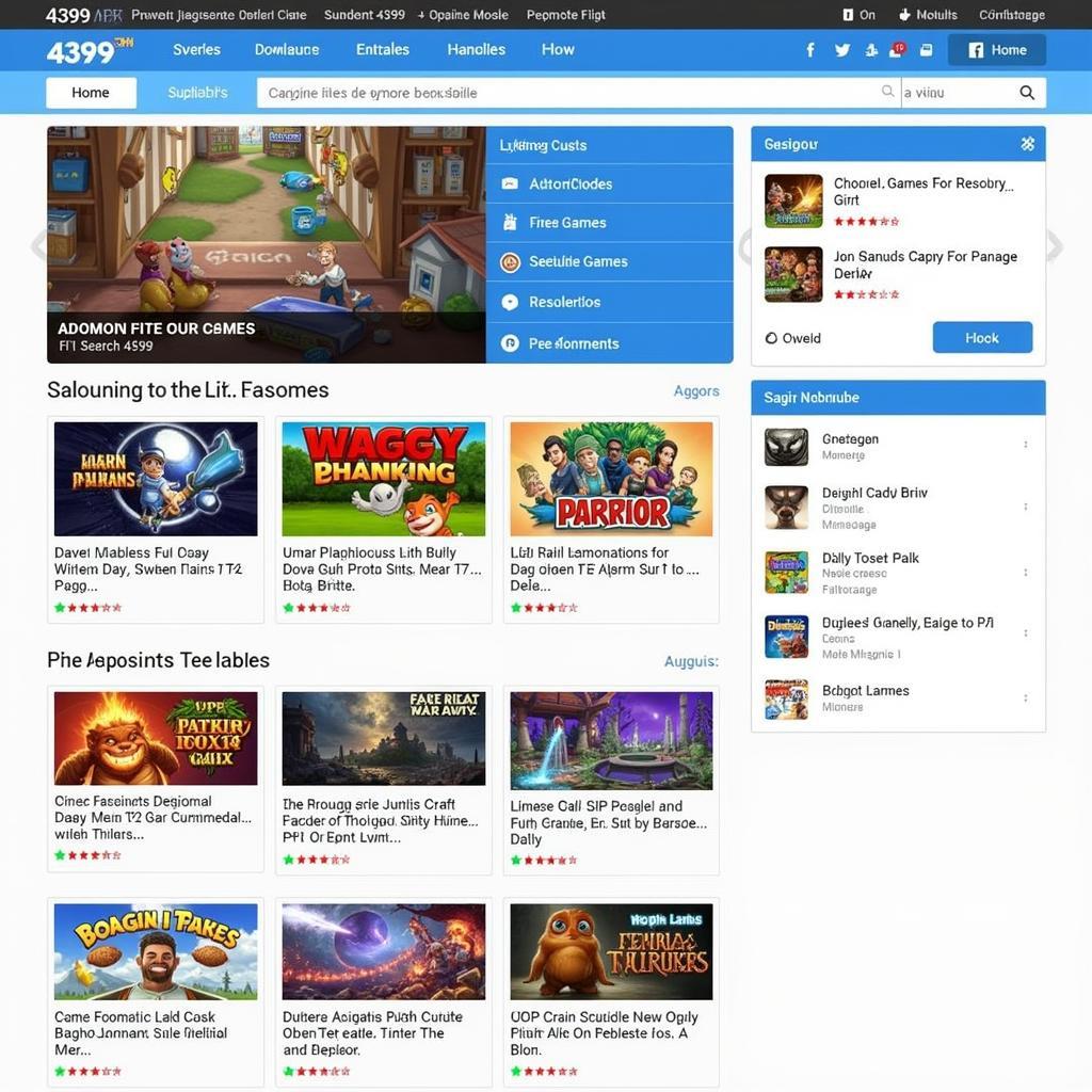 4399 APK Homepage Screenshot