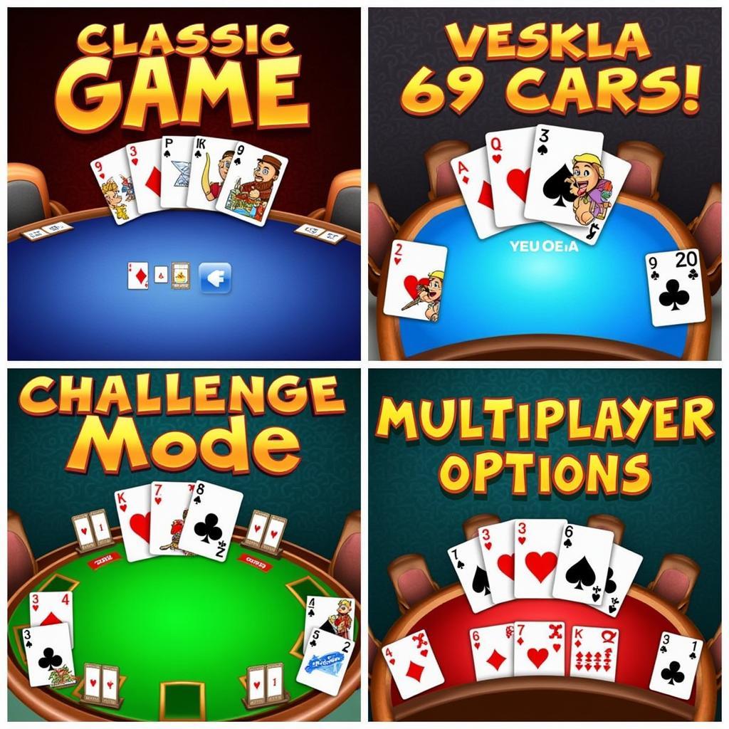 Variety of 69 Card Game Variations