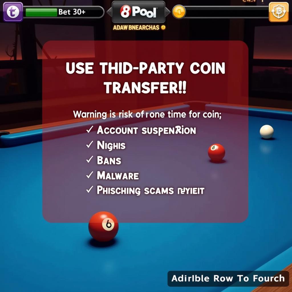 Risks of 8 Ball Pool Coin Transfer