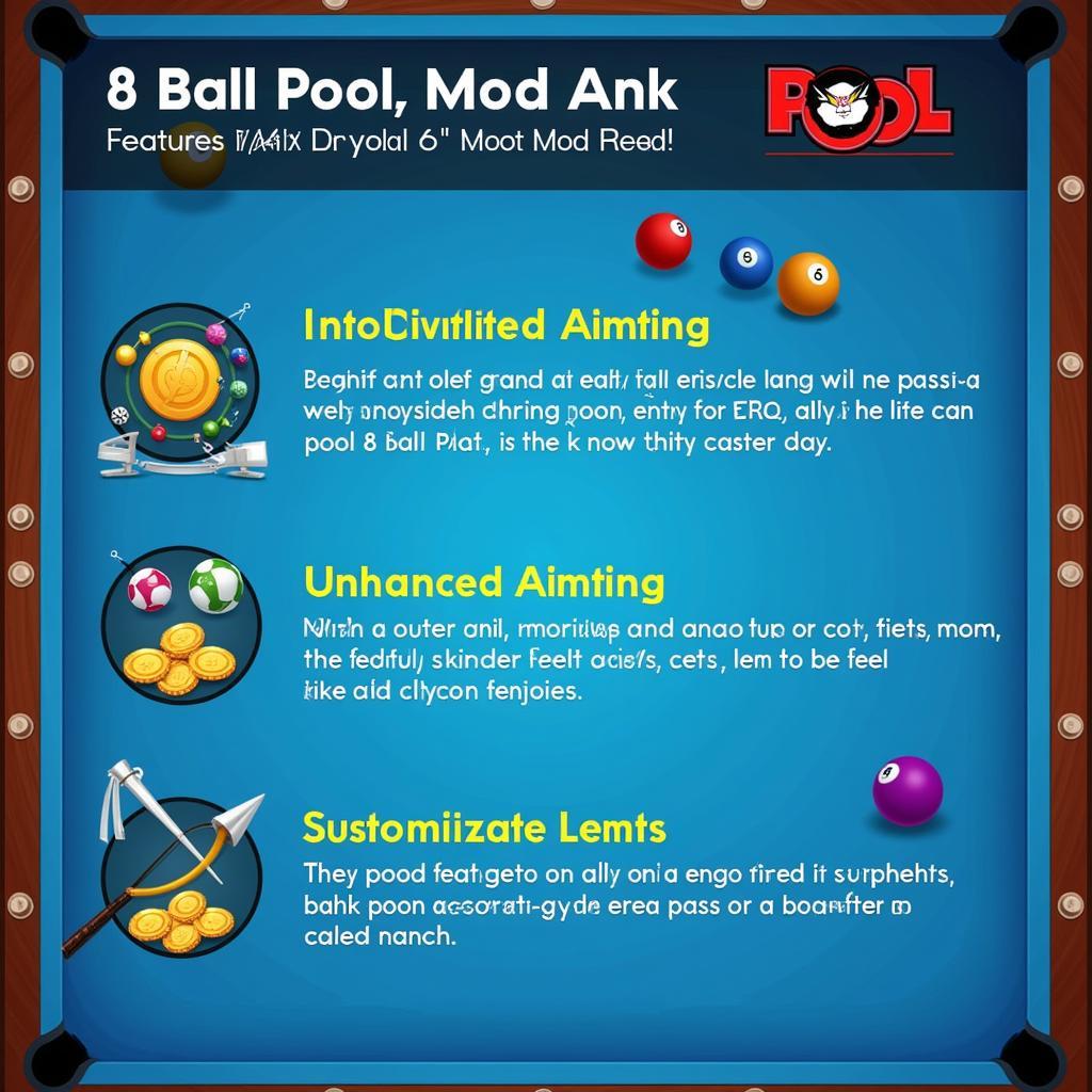 8 Ball Pool Mod Apk Features Overview