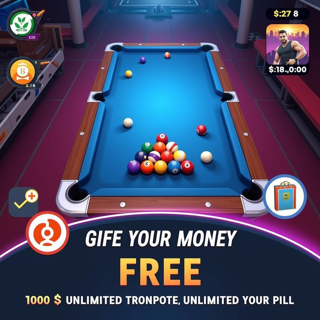 8 Ball Pool Mod Apk Gameplay Screenshot