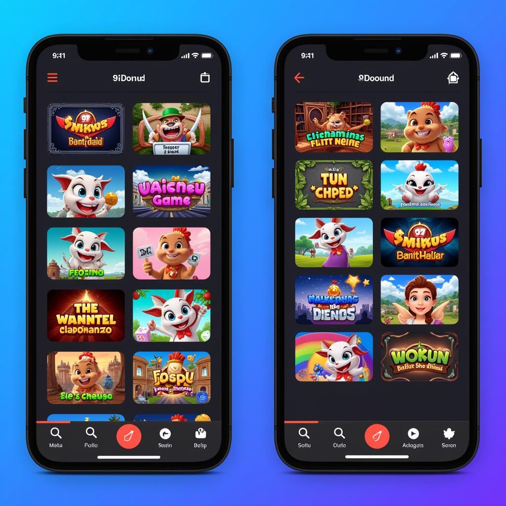 97Dounai APK iOS mobile gaming platform with various game icons