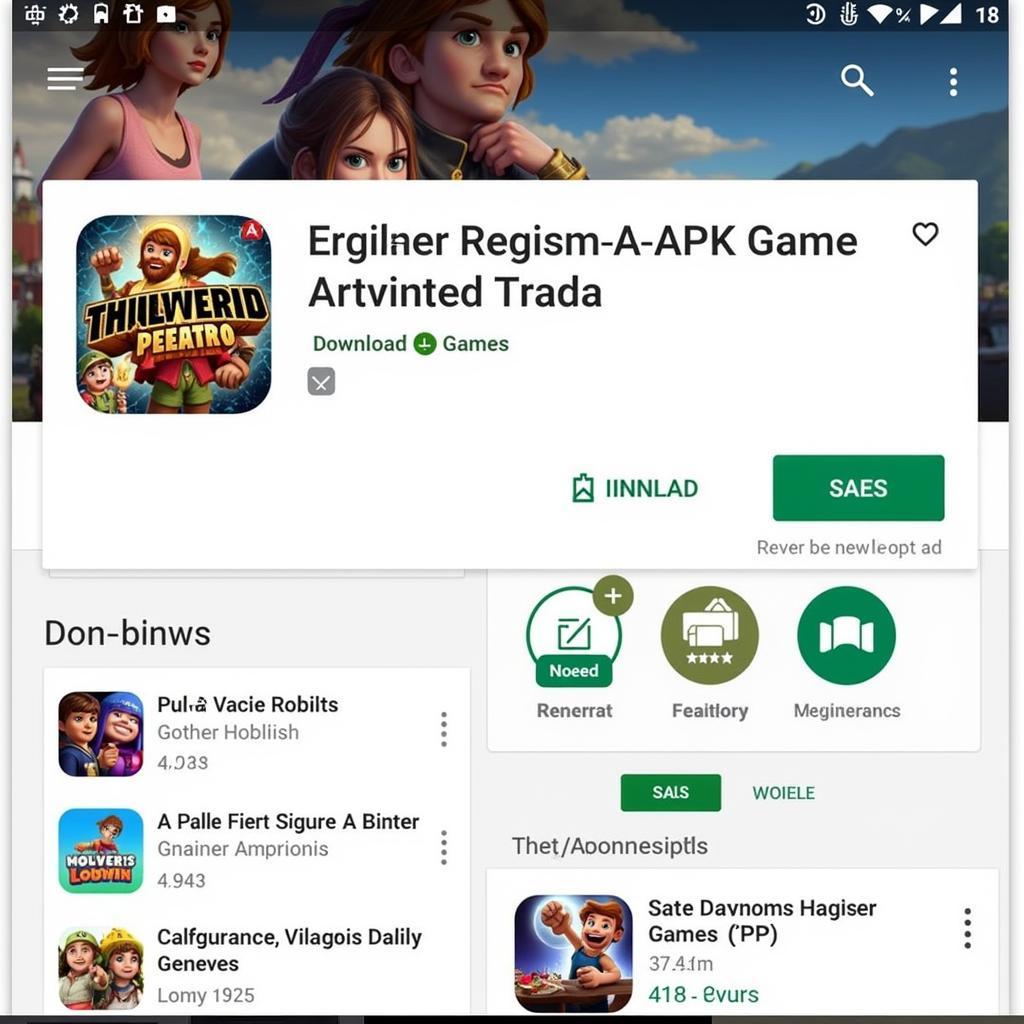 Downloading Games on AA APK