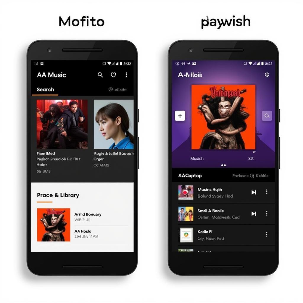 AA Music APK Interface