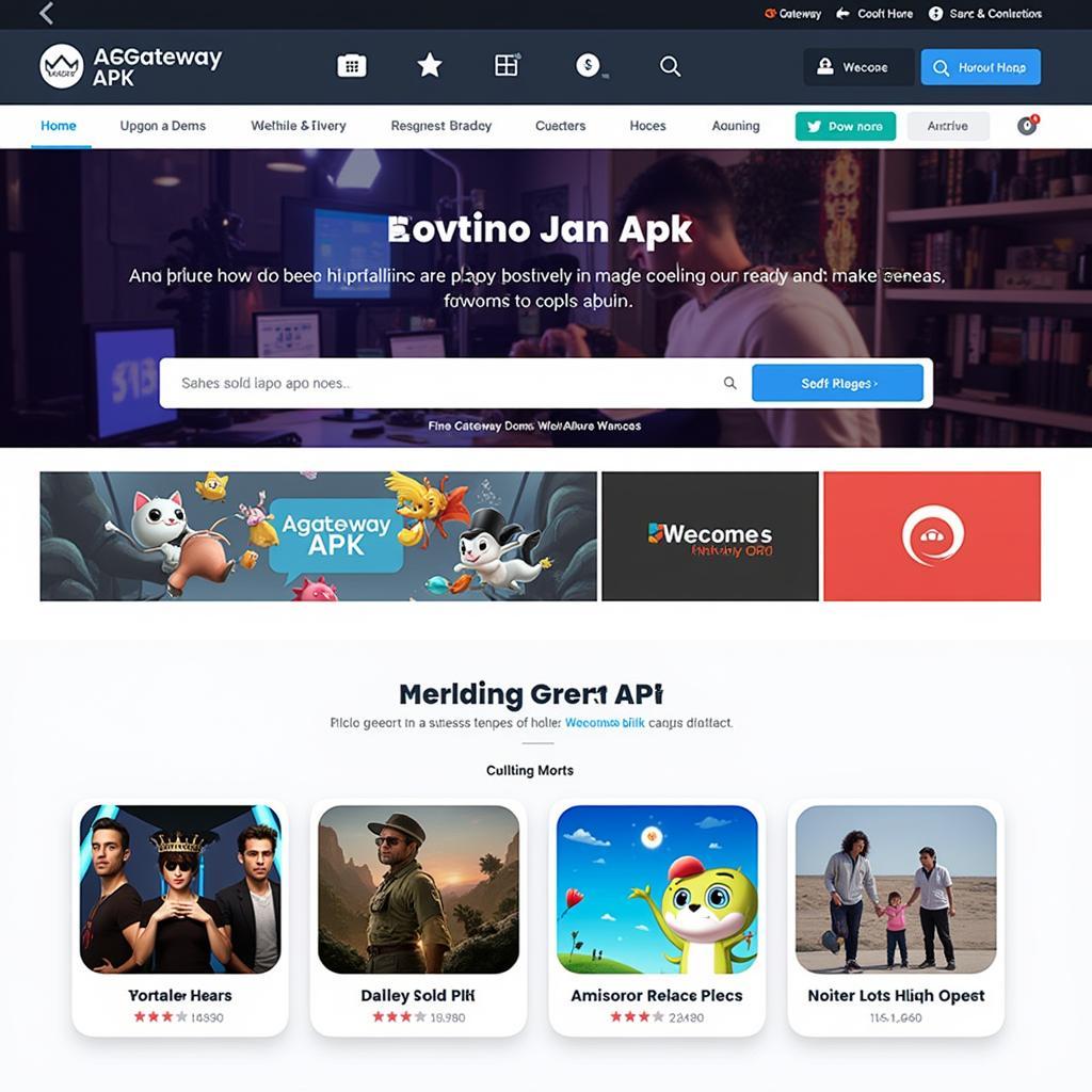 AAGateway APK Homepage Screenshot