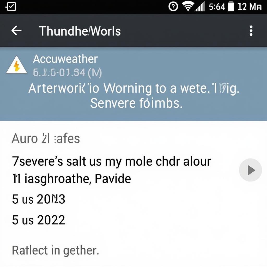 Accuweather V269.apk Severe Weather Alert