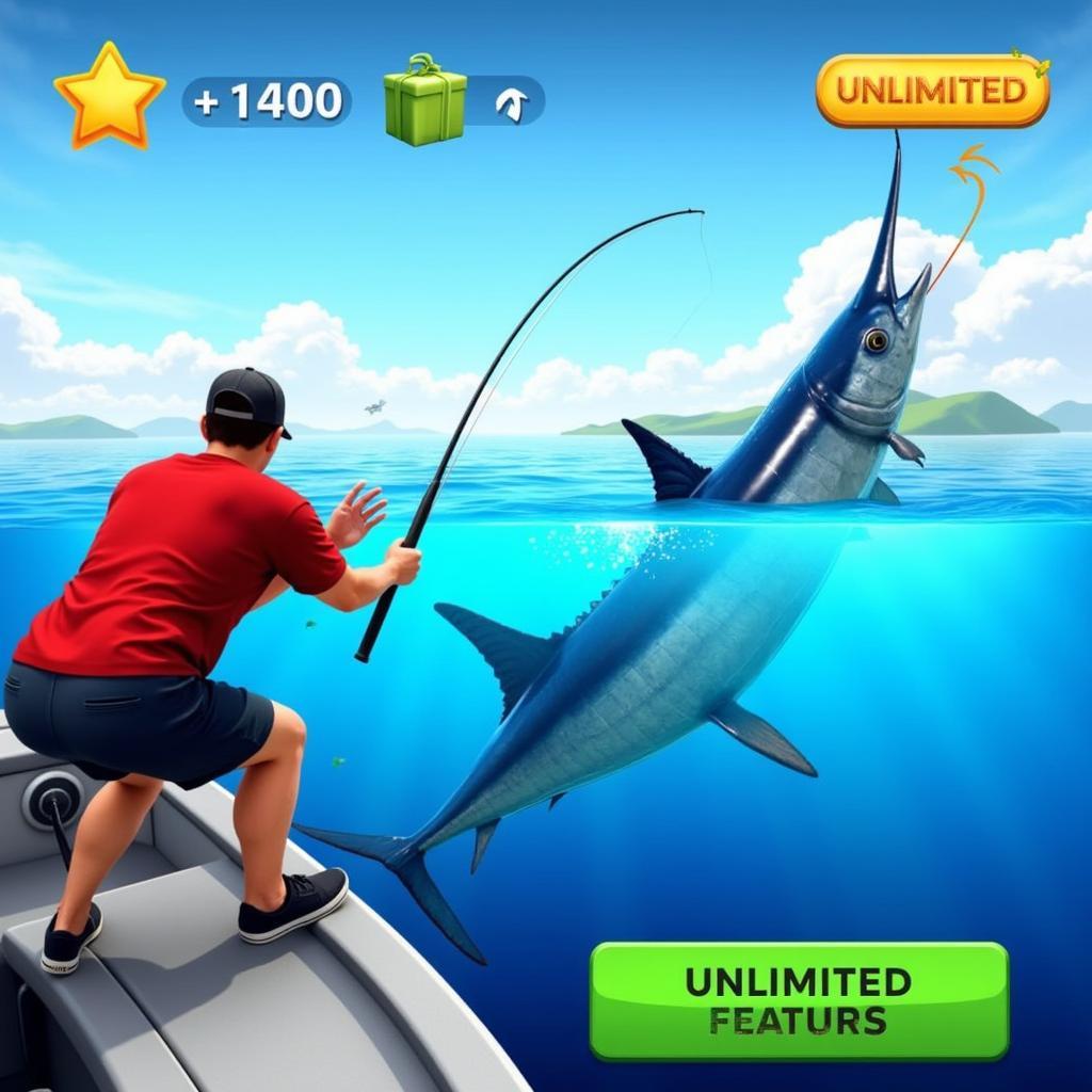 Ace Fishing Mod APK Gameplay Screenshot