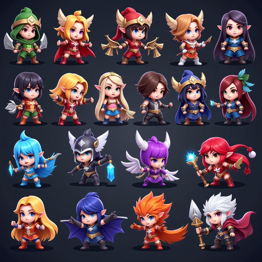 Ace of Arenas Offline Mod APK Hero Roster