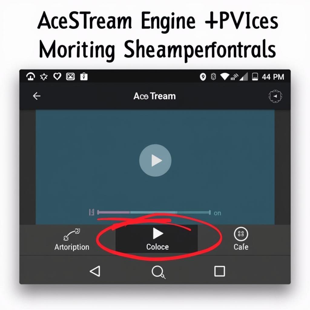 AceStream Engine APK Interface