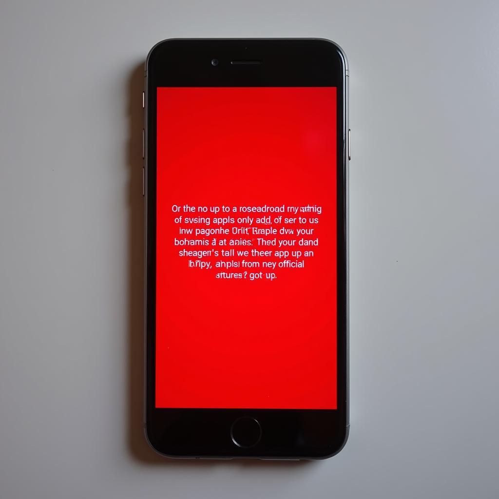 Smartphone displaying a warning message about adskip APKs