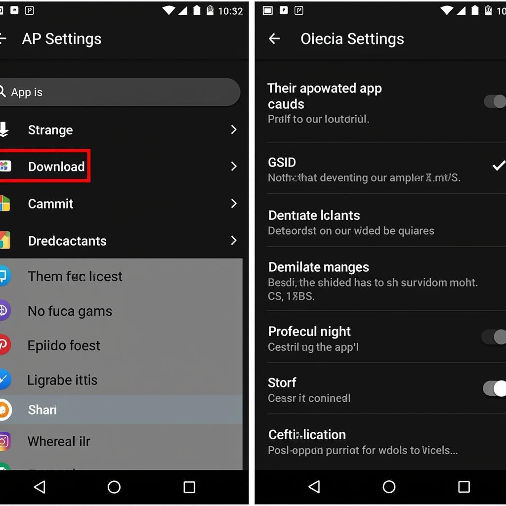 Advanced apk leecher settings