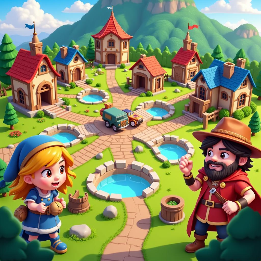 Adventure Town Mod APK gameplay screenshot