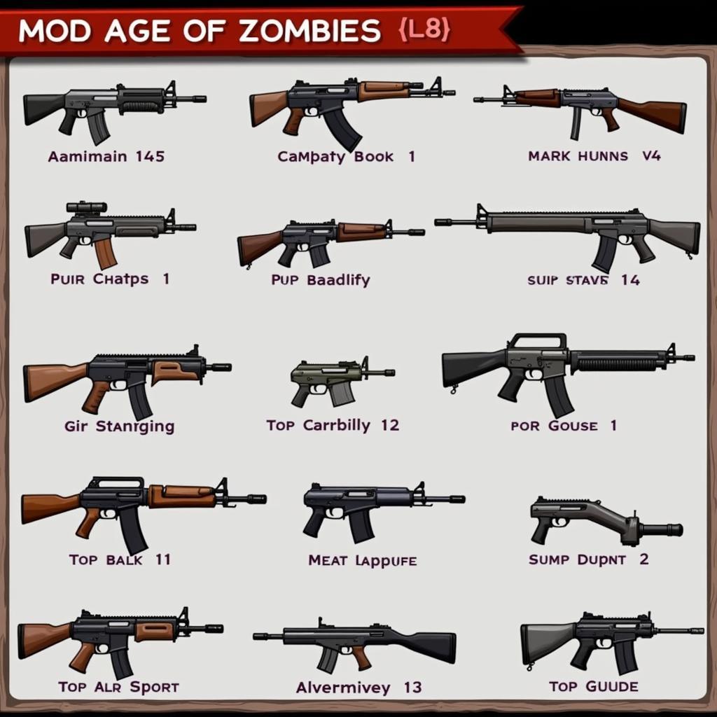 Age of Zombies 2 Mod APK Weapon Selection