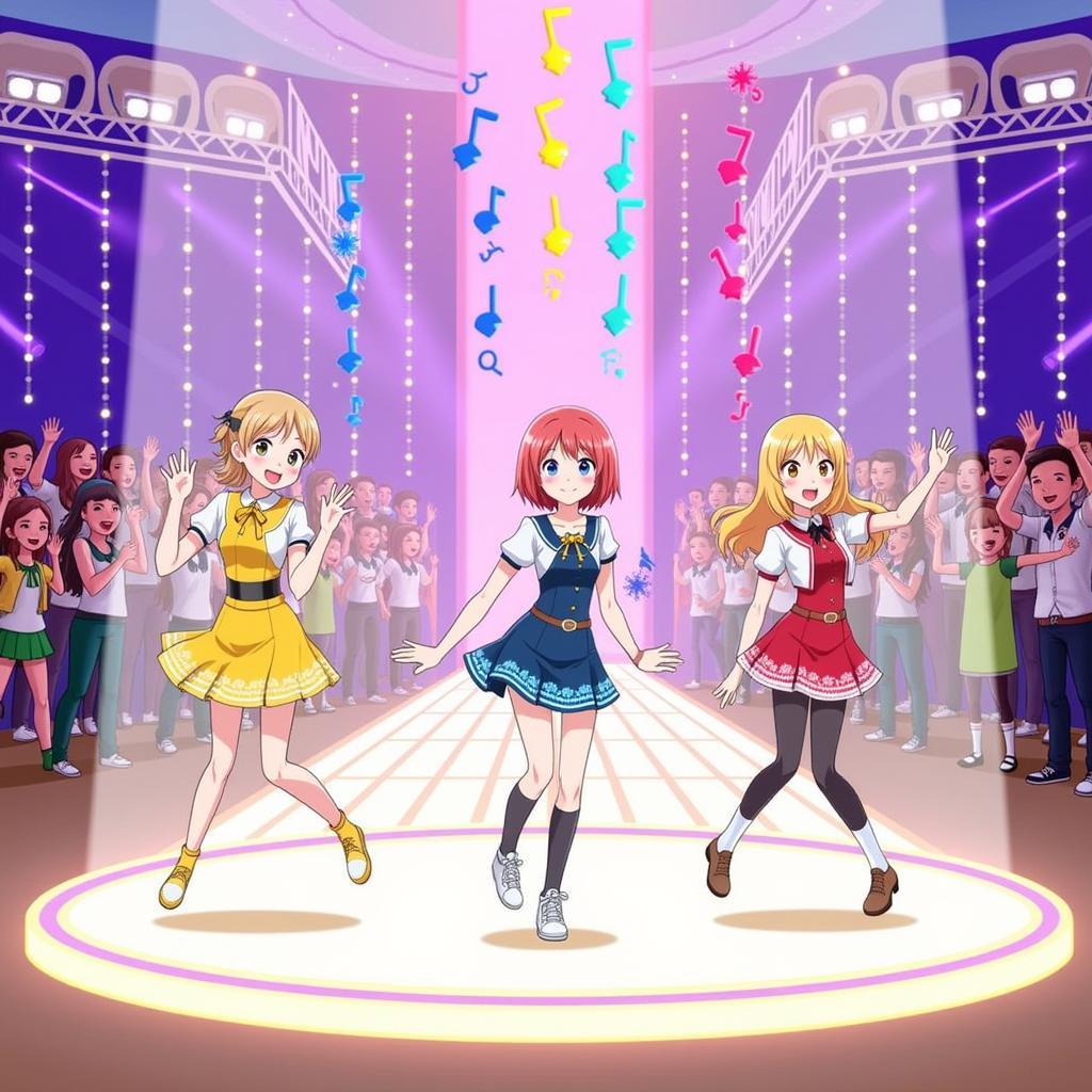 Aikatsu Stars Gameplay Screenshot