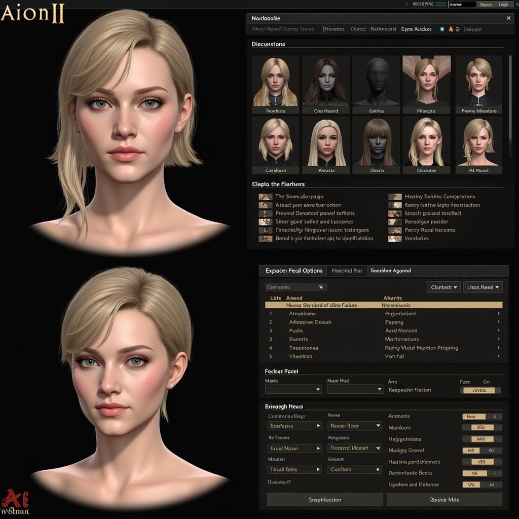 Character customization in Aion 2