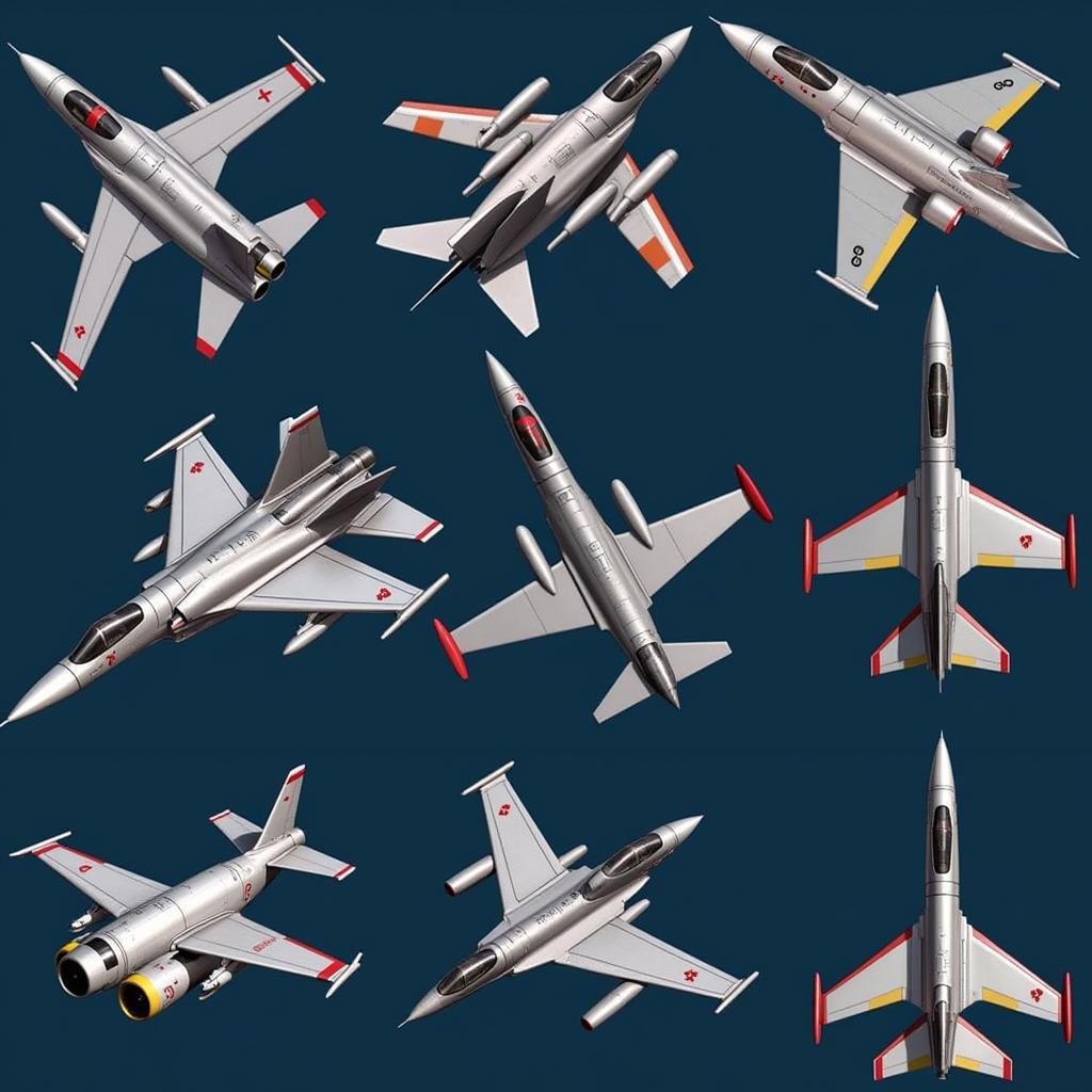 AirFighters Pro Mod APK Aircraft Selection Screen