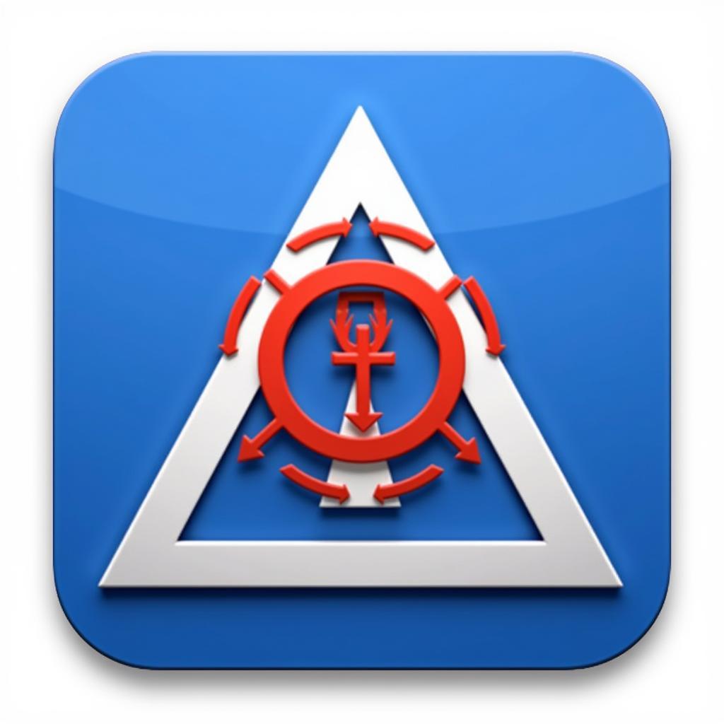 Warning sign over Airline Commander app icon