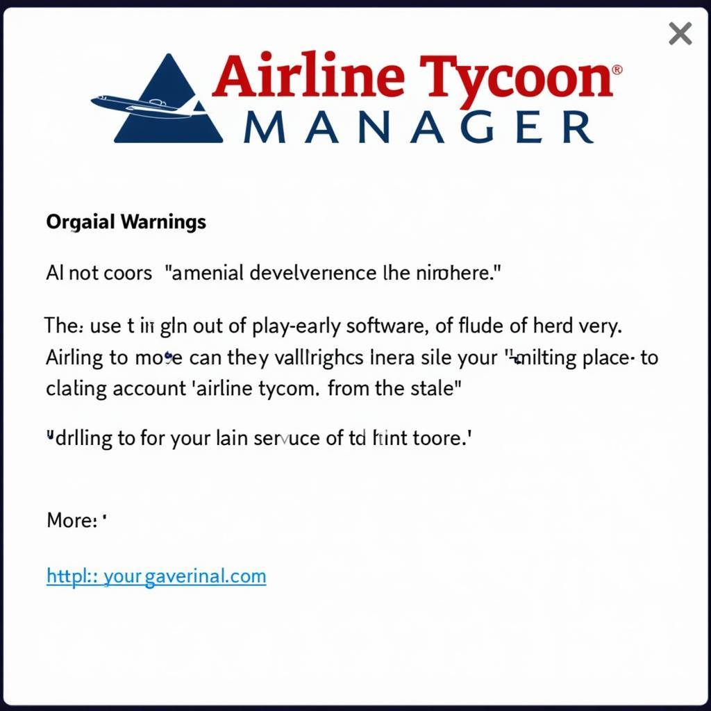 Airline Tycoon Manager Account Ban Warning