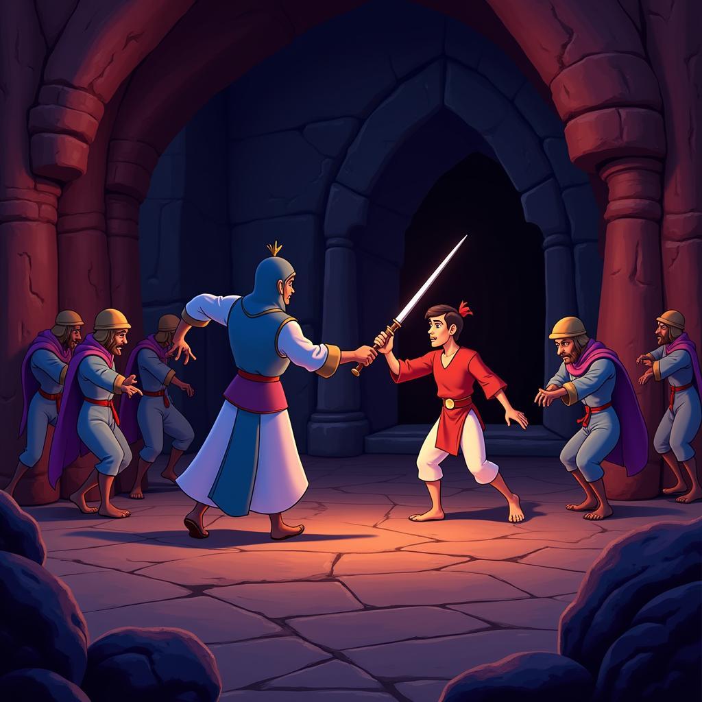 Action-packed gameplay in Aladdin APK