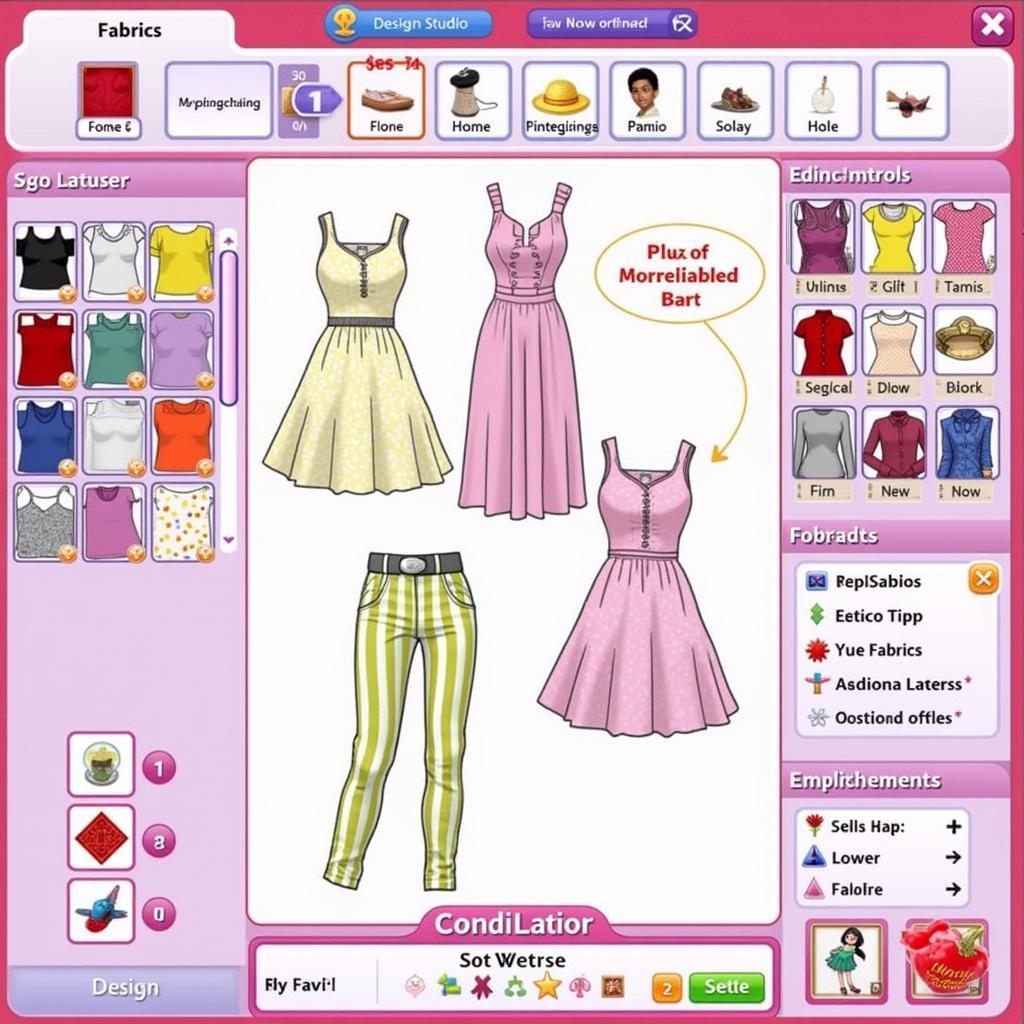 Alice Fashion Academy design studio interface