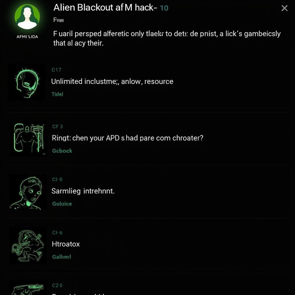 Alien Blackout APK Hack Options