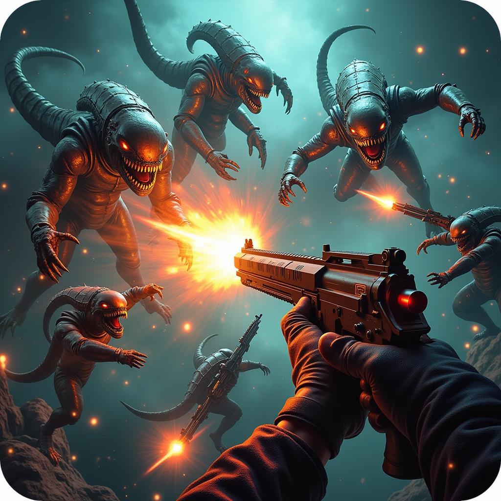 Alien Shooter 4.2.2 Mod APK Gameplay