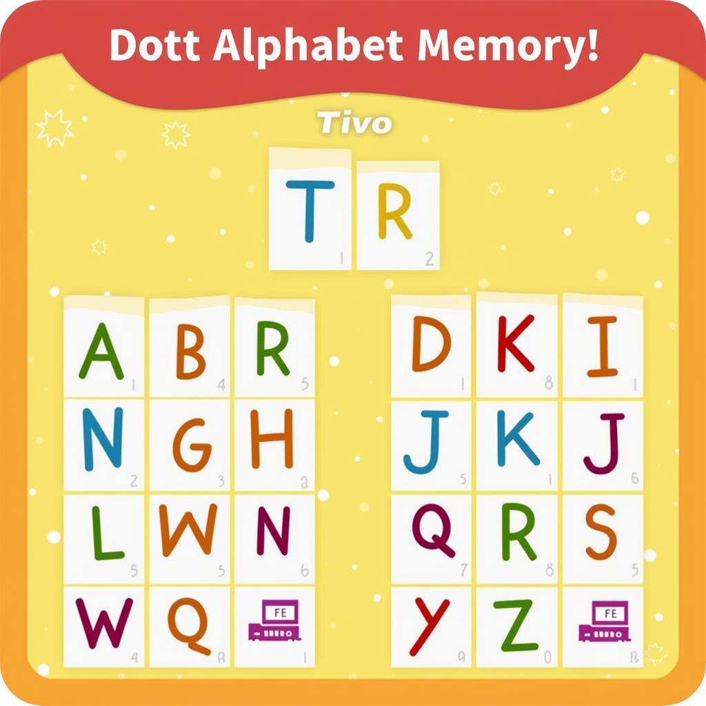 Alphabet Memory Gameplay Screenshot