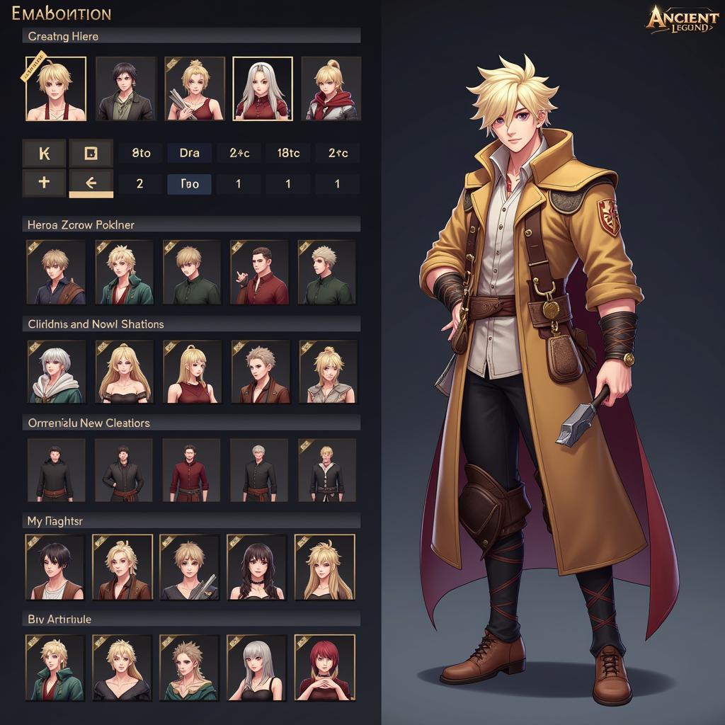 Ancient Legend APK Character Customization