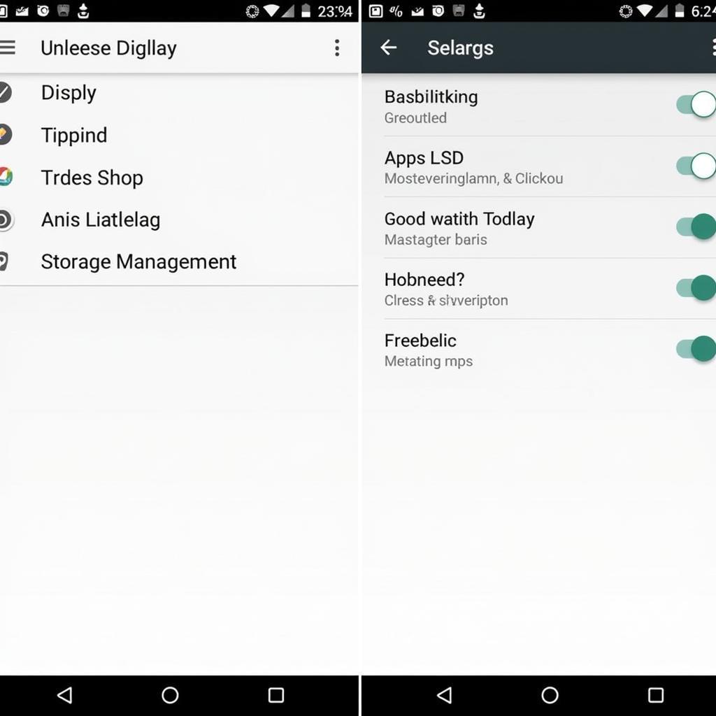 Android 6.0 Marshmallow Settings Menu