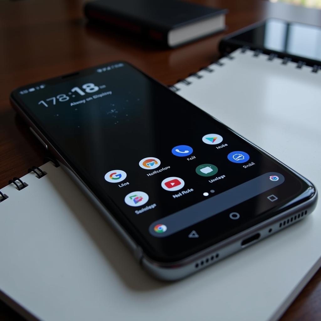 Android 9.0 phone with Always On Display activated