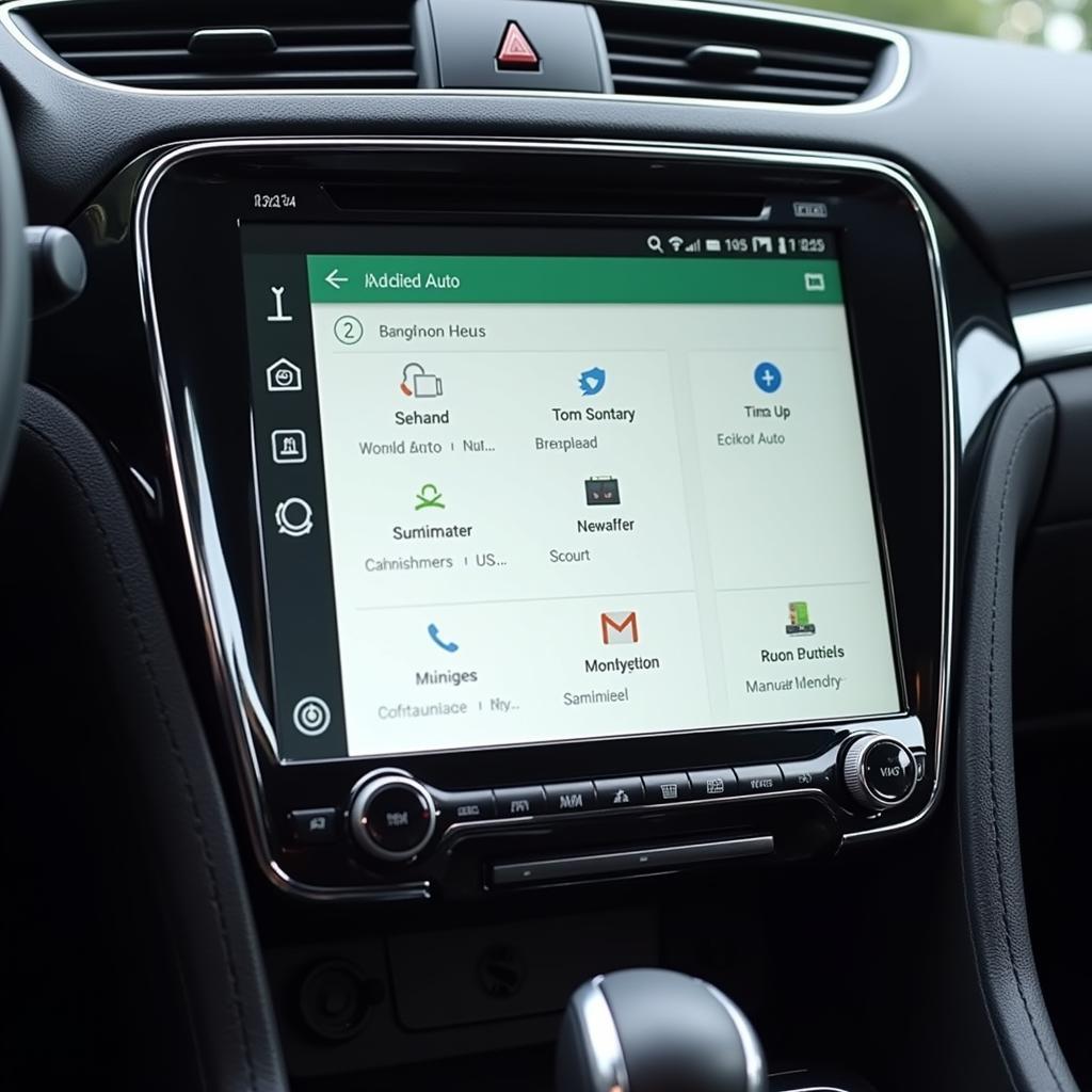 Android Auto App Interface