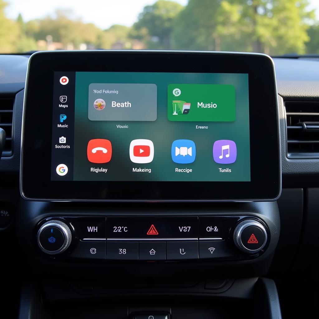 Android Auto Interface on Head Unit