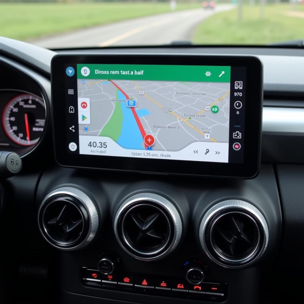 Android Auto Navigation in Action