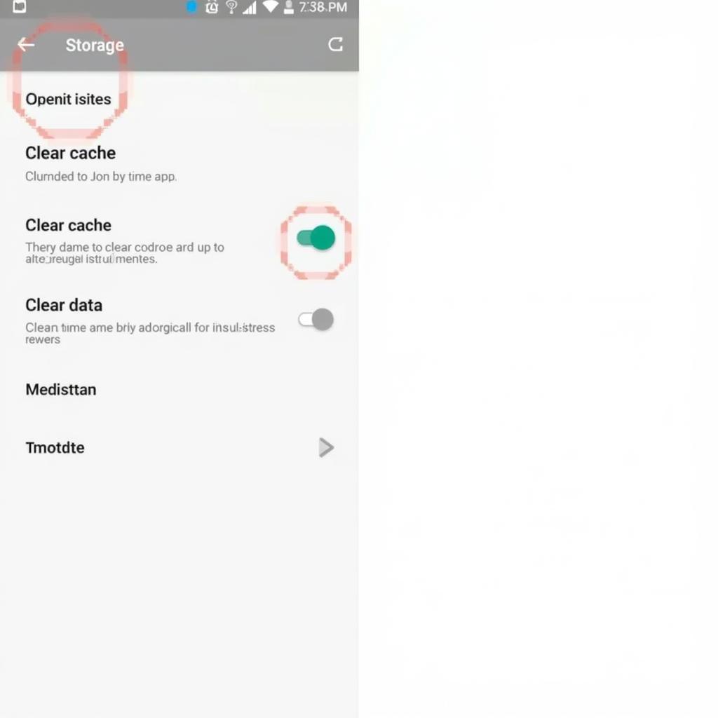 Clearing app cache and data on Android