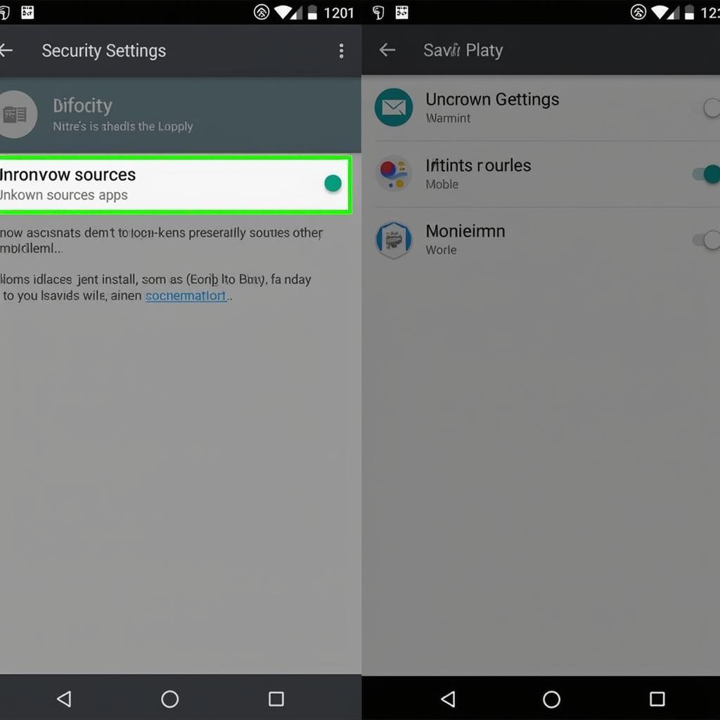 Android Security Settings: Enabling Unknown Sources