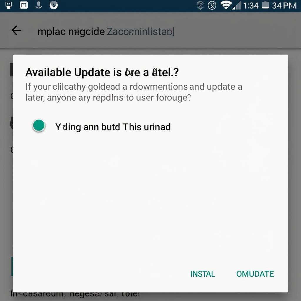 Android System Update Notification