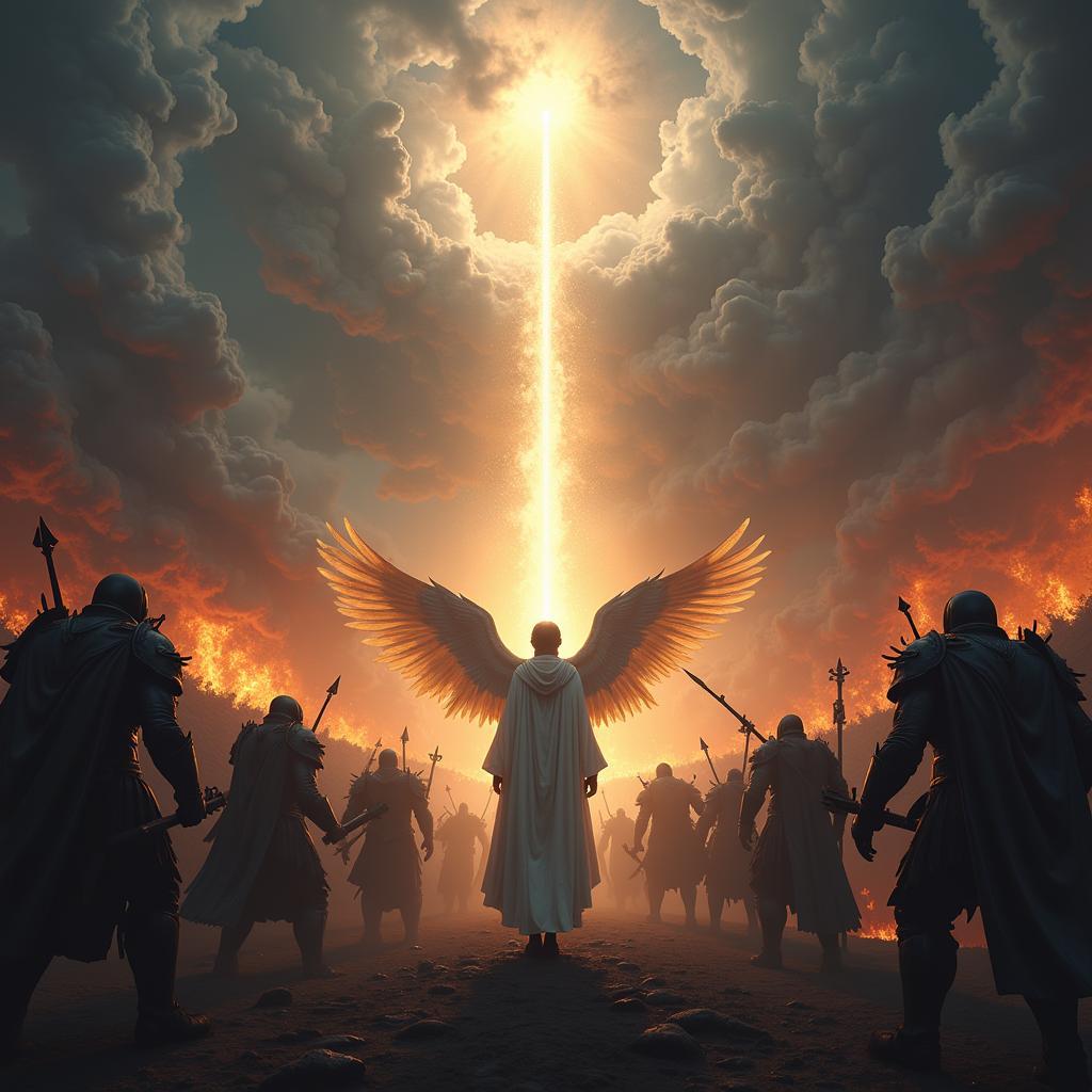 Angel Confronts a Massive Demon Army