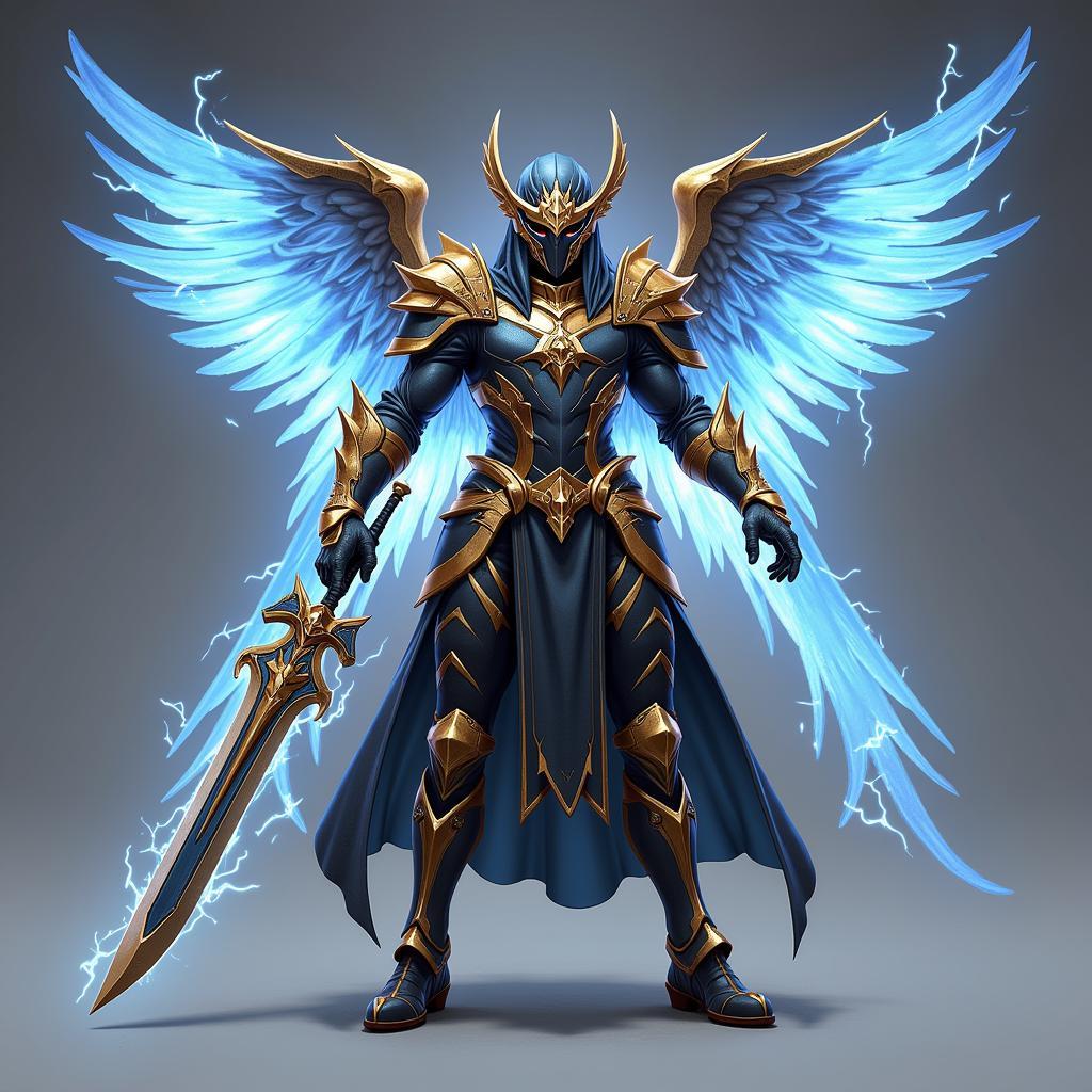 Angel Avenger Equipped with Legendary Gear