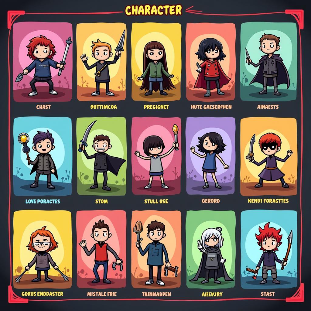 Anger of Stick 4 Mod APK Character Selection Screen