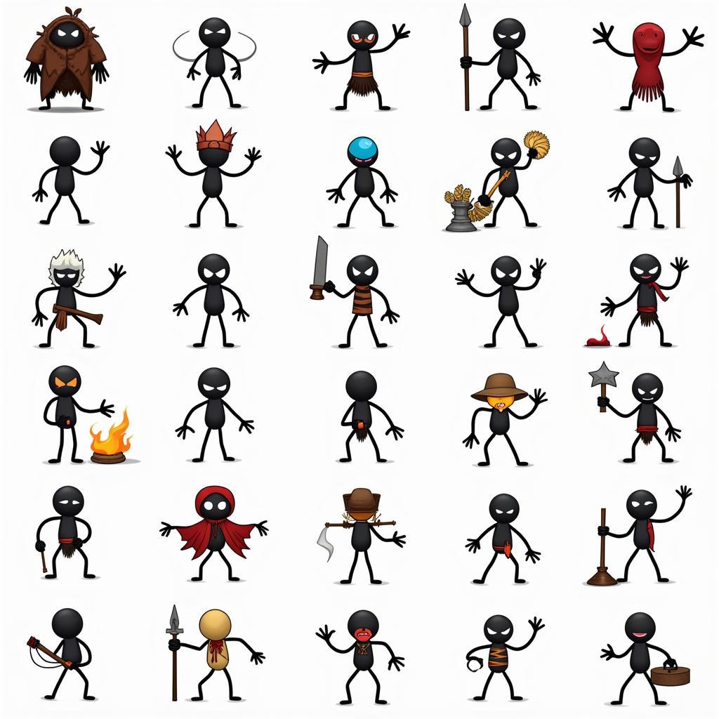 Anger of Stick 5 Mod APK Characters