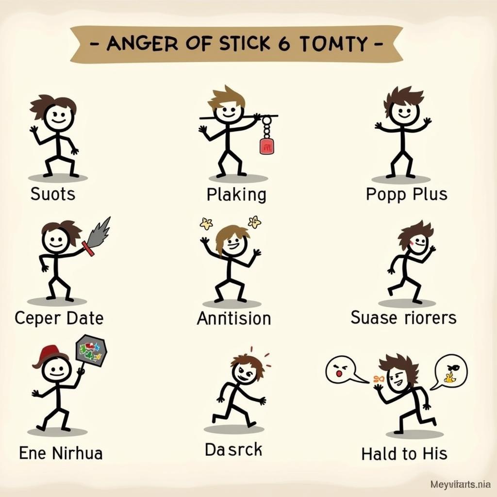 Anger of Stick 6 Mod Apk Characters