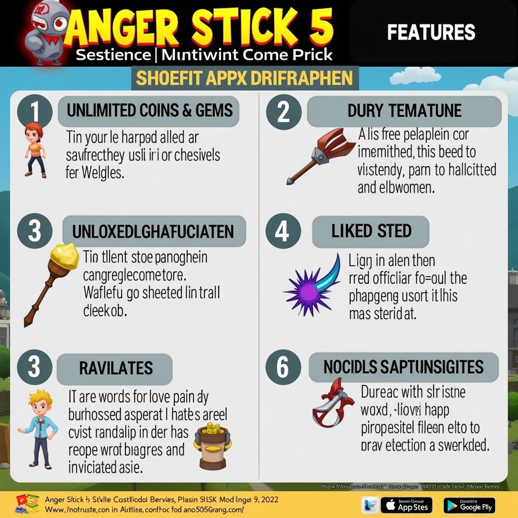 Anger Stick 5 Mod Apk Features