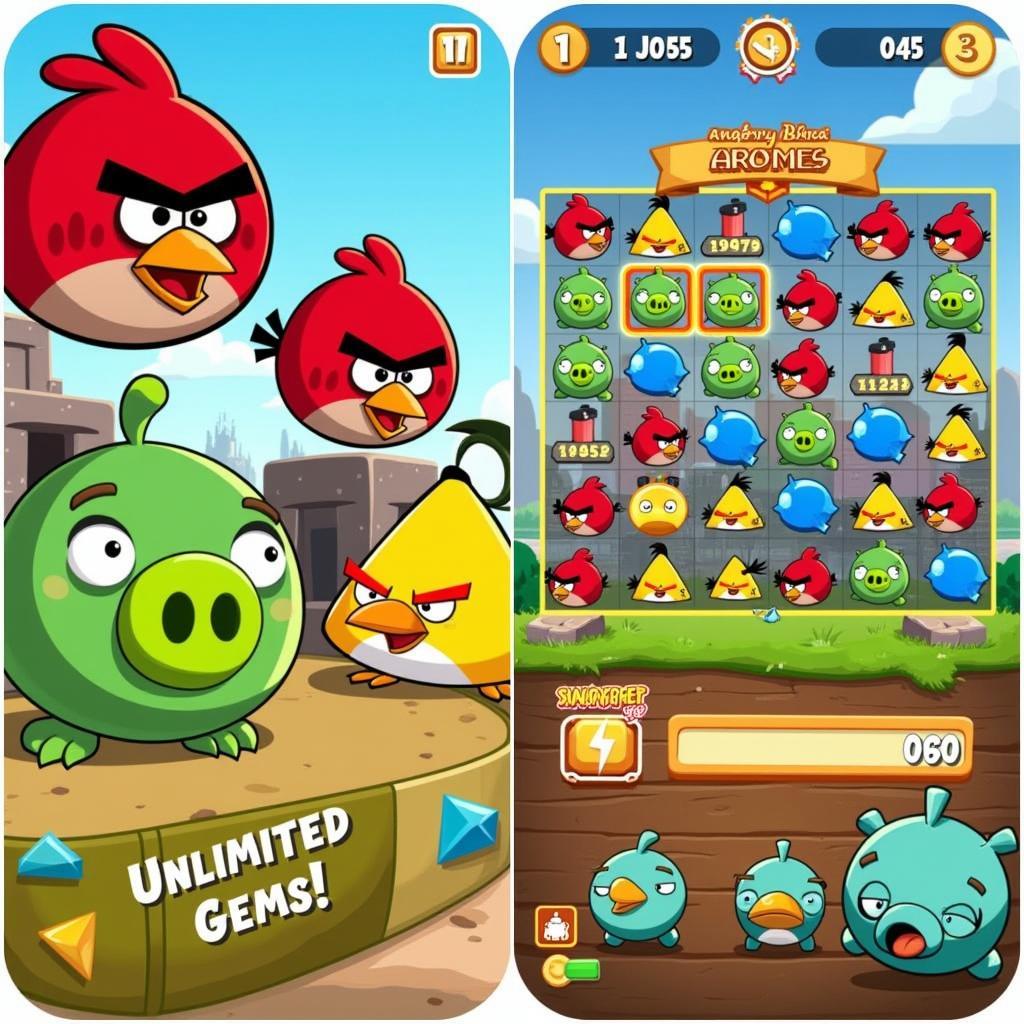 Angry Birds Fight! Mod APK Unlimited Gems Gameplay Screenshot