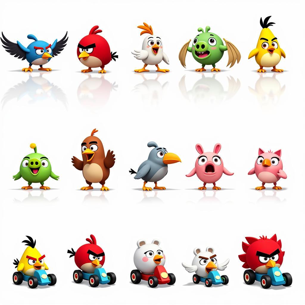 Angry Birds Go Characters Lineup