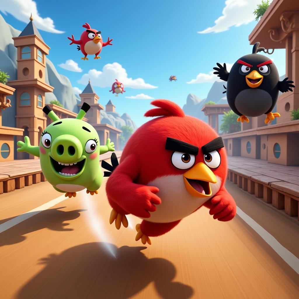 Angry Birds Go Race in Action